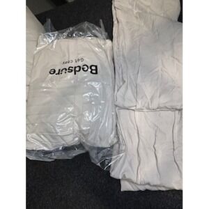 BedSure Comforter Set King Beige Plush Cozy Quilt Bedding